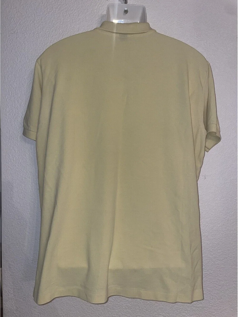 Polo by Ralph Lauren Men’s XL Yellow Knit Short Sleeve Polo Shirt Black Pony